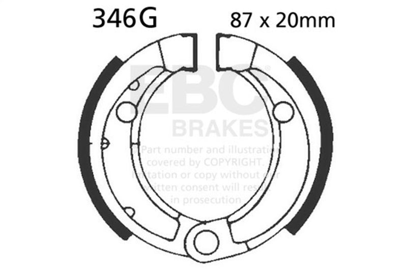 EBC 86-87 Honda TRX 70 Fourtrax Front Left/Right Sintered HH Brake Pads