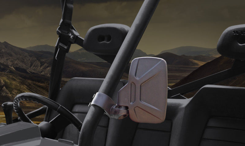 Seizmik 08+ Polaris/Kubota Breakaway Sideview Mirror - 1.5 in. Steel Clamp Pair