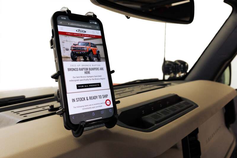Addictive Desert Designs21-23 Ford Bronco & Bronco Raptor Digital Device Dash Mount