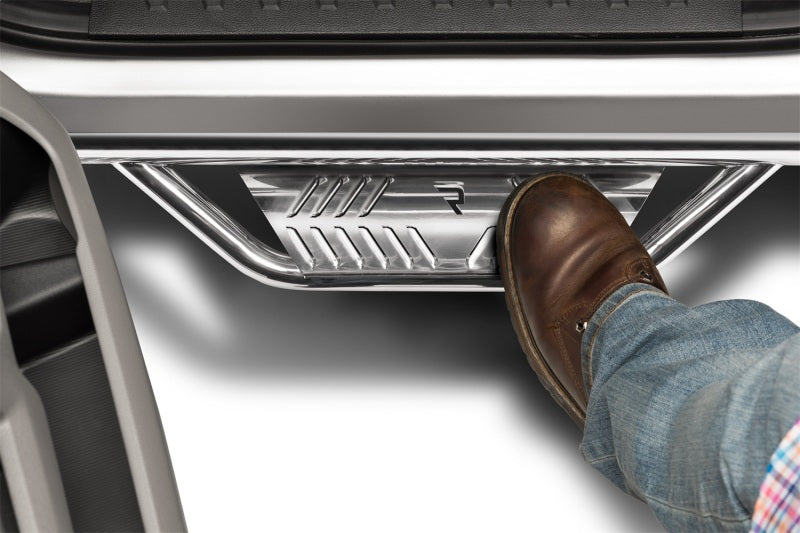 N-Fab Podium SS 09-14 Ford F-150/Raptor/Lobo SuperCrew - Polished Stainless - 3in