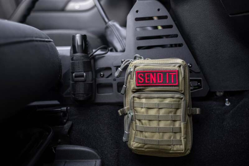 DV8 07-18 Jeep Wrangler JK Center Console Molle Panels & Device Bridge