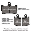 EBC 10-14 Honda VFR 1200 F (Manual Gearbox Model) Front Left/Right Sintered HH Brake Pads