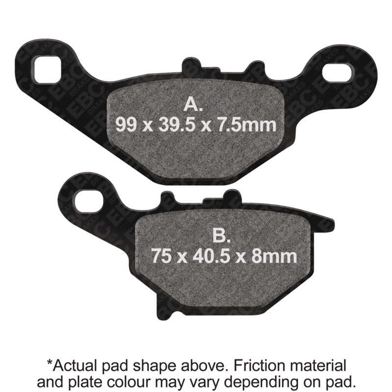 EBC 03-06 Kawasaki KLX 125 L Front Left FA-SFA-X Brake Pads