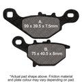 EBC 03-06 Kawasaki KLX 125 L Front Left FA-SFA-X Brake Pads