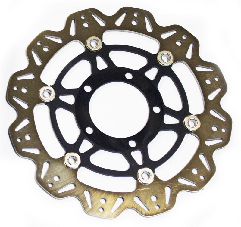 EBC 09-10 Kawasaki ER 6N ER 650 Front Left/Right Vee Floating Black Rotor