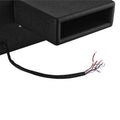DS18 Polaris RZR 10in Subwoofer Enclosure w/EXL-X10.2D Subwoofer- Black Finish- Acrylic Window- LED