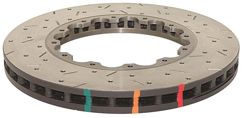 DBA 08-12 Nissan Pathfinder 5.6L Front 5000 Series Drilled & Slotted Ring