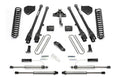 Fabtech 17-21 Ford F250/350 4WD Diesel 4in 4Link Sys w/Coils & 2.25 Dl Resi Frt & Dl Rr Shks