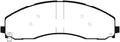 EBC 2017+ Ford F-450 Bluestuff Front Brake Pads
