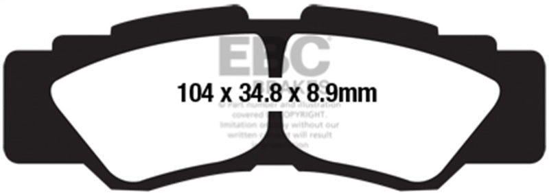 EBC 21-24 Yamaha RMAX 2 EPS YXE 10WP Rear Left/Right V-SXR Brake Pads