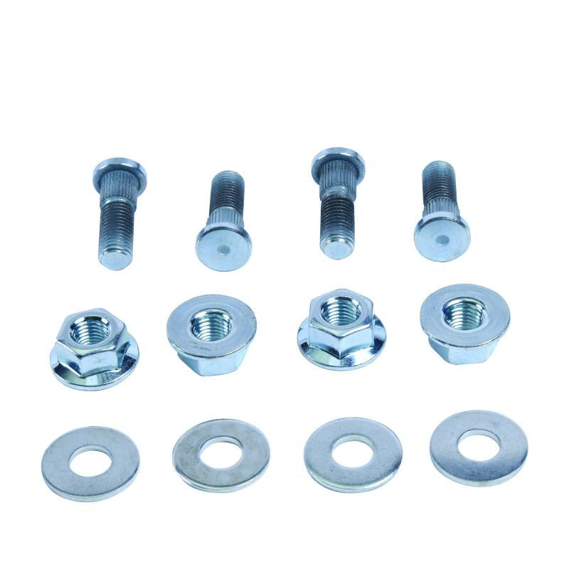 QuadBoss 08-14 Kawasaki KFX450R Front Wheel Stud & Nut Kit