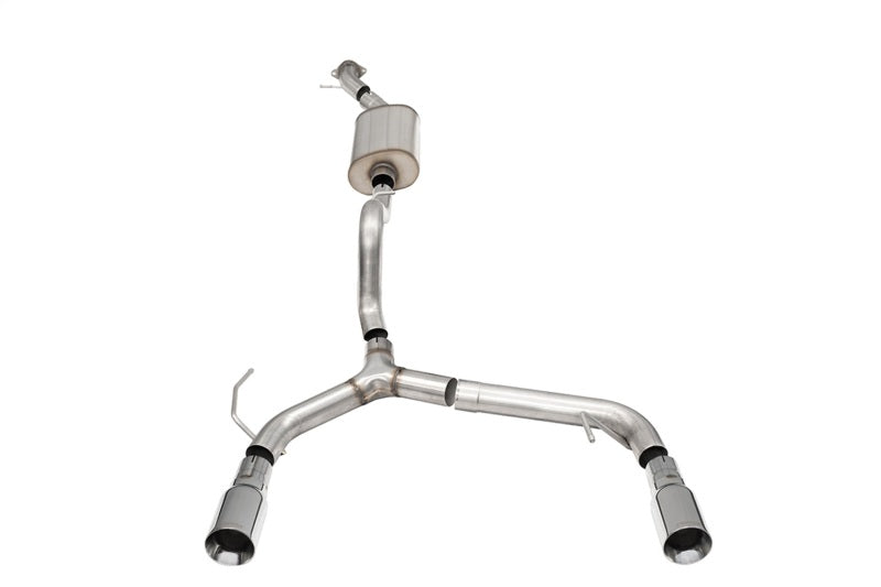 Corsa 21-25 Ford Bronco 2.3L 2-Door 2.75in Cat-Back Dual Rear Exhaust w/4in Straight-Cut Polish Tips