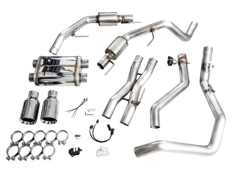 AWE Gen 3 Raptor R SwitchPath Exhaust  - Chrome Silver Tips