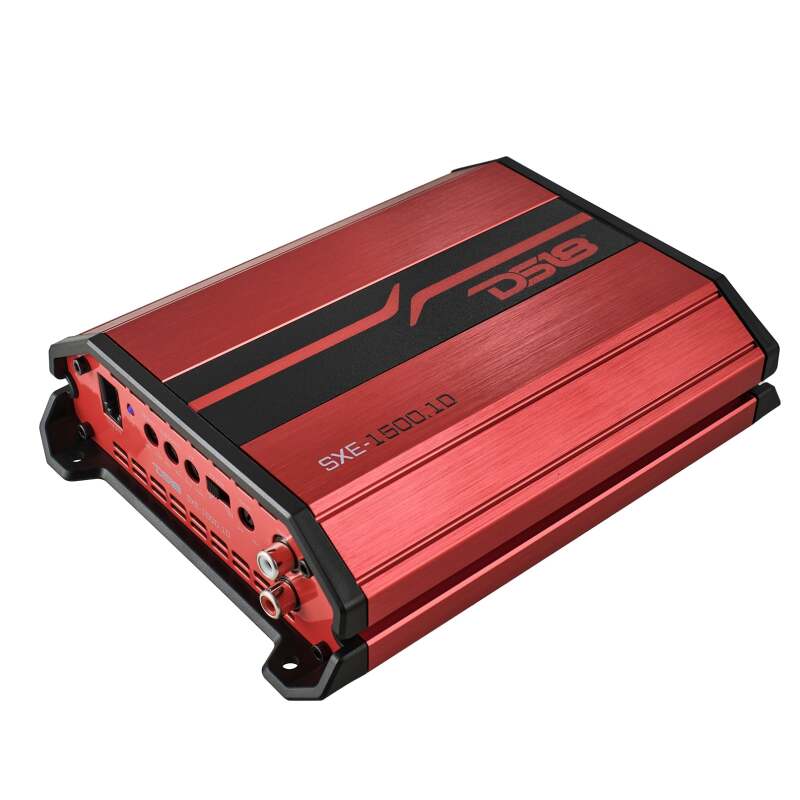 DS18 1-Channel SXE Amplifier Class D 500/1ohm 350/2ohm 200/4ohm Watts RMS- Red