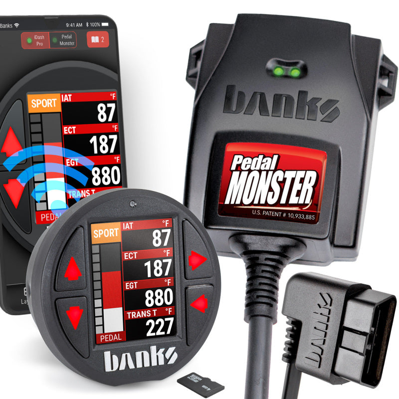 Banks Power Pedal Monster Kit Sumitomo TS 025 Sealed Series (Gray) 6-Way PM-07 With iDash Data Pro