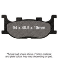 EBC 95-07 Yamaha XV 250 Virago Front Left/Right Semi-Sintered V Brake Pads