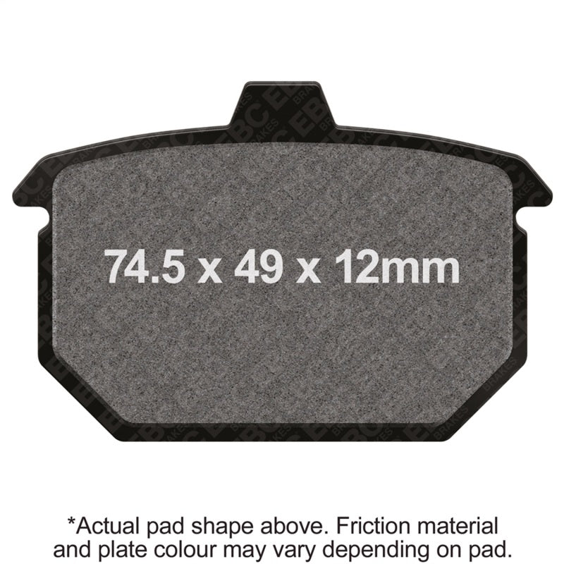 EBC 82-83 Harley-Davidson Dyna FXD/FXDL/FXDWG/FXR (Twin Girling Caliper) Rear Right FA-SFA-TT-X Pads
