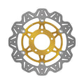 EBC 01-04 Triumph Hinckley Daytona 955i (5 Bolt Single Sided) Front Lft/Rght Vee Floating Gold Rotor