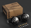 AlphaRex 02-08 Dodge Ram 1500/03-09 Ram 2500/3500 DoubleTap Dual Color LED Proj Fog Lights - Wt/Ambr