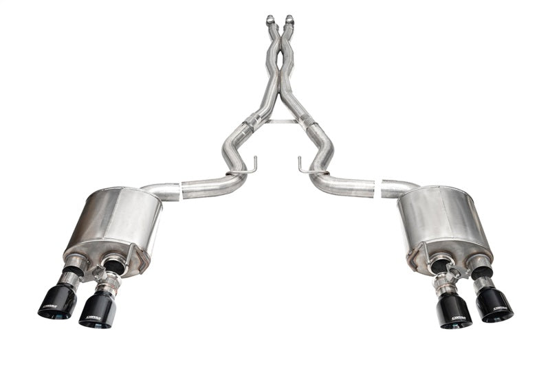 Corsa 24+ Ford Mustang Dark Horse 5.0L 3in Dual Rear Cat-Back w/Twin 4.5in Black PVD Slash Tips
