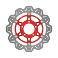 EBC 01-04 Triumph Hinckley Daytona 955i (5 Bolt Sngl Side Arm) Frt Left/Right Vee Floating Red Rotor