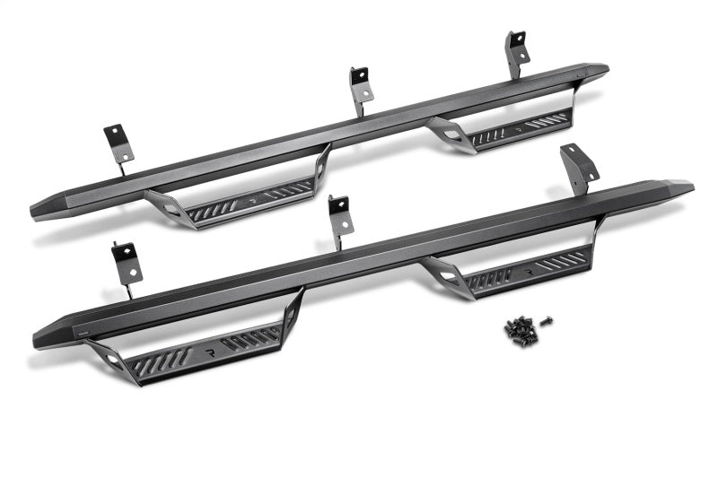 N-Fab Predator Pro 19-20 Chevy/GMC 1500 Double Cab - Cab Length - Tex. Black