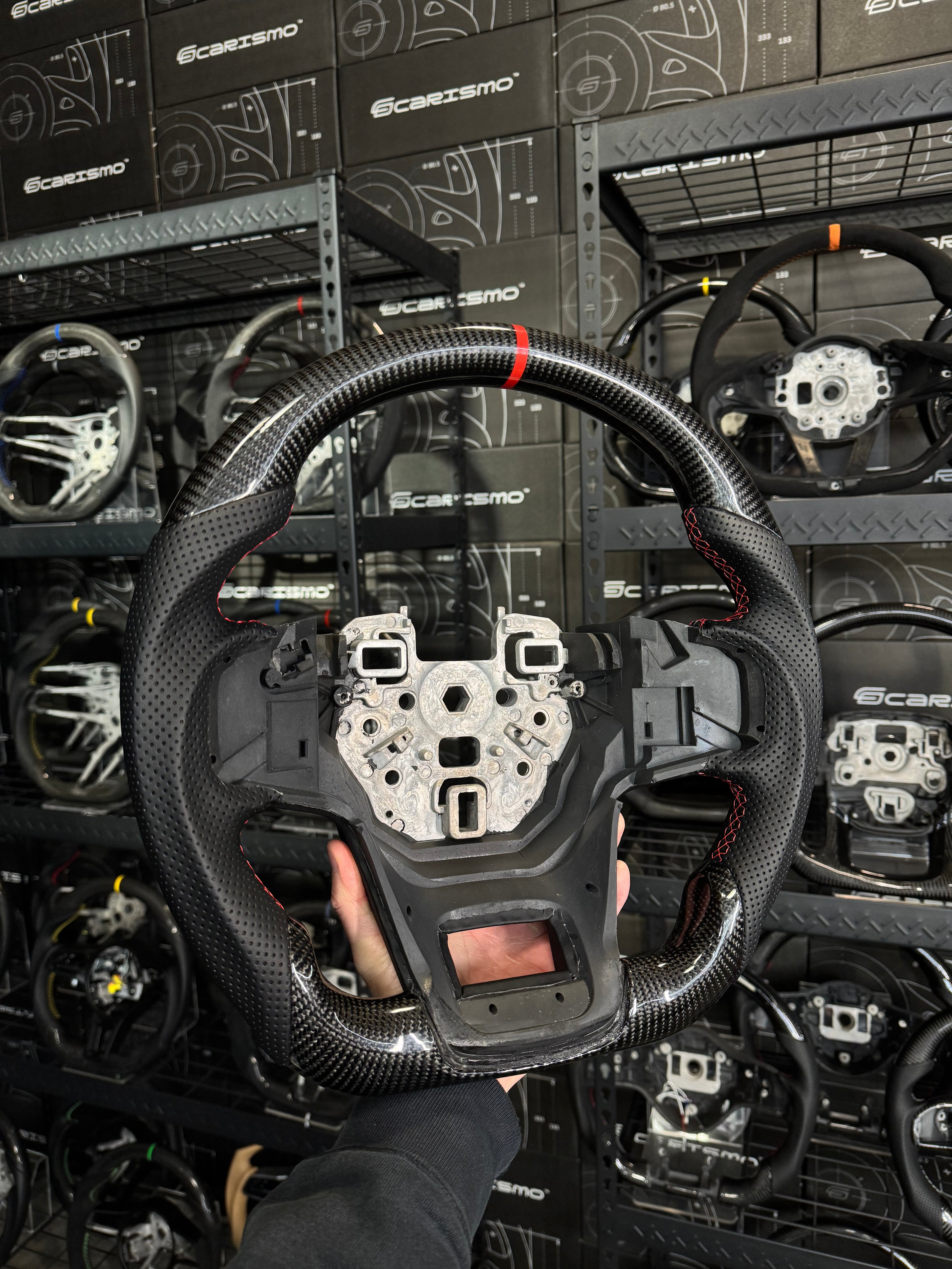 Carismo Steering Wheel For Ford Bronco (Gen 6) - Sport - Gloss Carbon - Perforated Leather