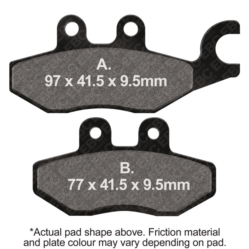EBC 10-15 Piaggio MP3 3 Wheeler 250cc 14in Rear Wheel Rear Left Sintered R/HH Brake Pads