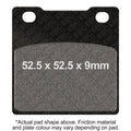 EBC 91-93 Suzuki GSF 400 Bandit Rear Left/Right Semi-Sintered V Brake Pads