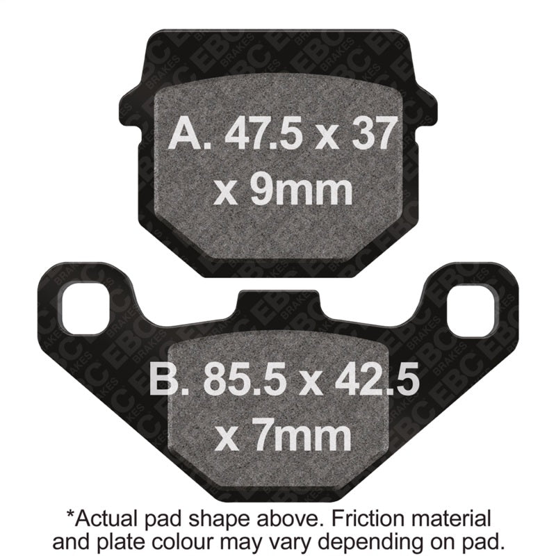 EBC 07-09 Adly Jet 50 Front Left Sintered HH/R Brake Pads