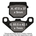 EBC 88-90 Kawasaki KD 80 N Front Left/Right FA-SFA-X Brake Pads