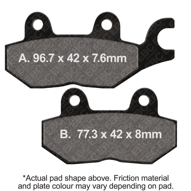 EBC 92-97 Triumph Hinckley Tiger 885cc Front Right FA-SFA-X Brake Pads