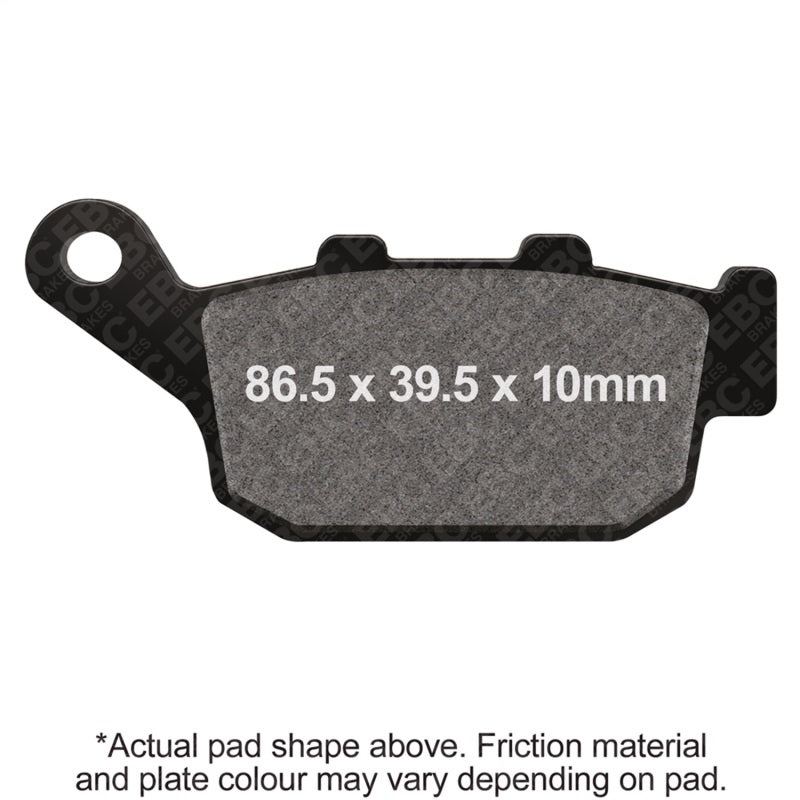 EBC 89-90 Honda CB 400 F CB-1 Rear Left Semi-Sintered Vee Brake Pads