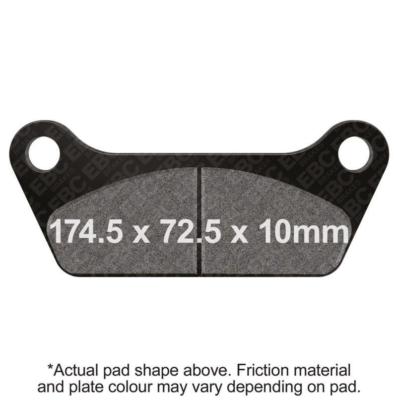 EBC 80-83 Harley-Davidson Touring FLT/FLHT Rear Right FA-SFA-TT-X Brake Pads