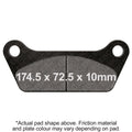 EBC 80-83 Harley-Davidson Touring FLT/FLHT Rear Right FA-SFA-TT-X Brake Pads