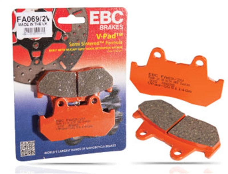 EBC Performance Machine Calipers 112 X 6RSB Semi-Sintered Vee Brake Pad