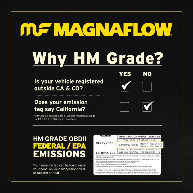 MagnaFlow Direct Fit Catalytic Converter 01-02 Frontier Driver Side Front