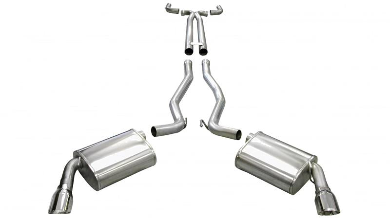 Corsa 2011-2015 Chevrolet Camaro Convertible SS 6.2L V8 Manual Polished Sport Cat-Back + XO Exhaust