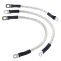 All Balls Racing 94-98 Harley-Davidson FLHR Road King Battery Cable Kit Clear