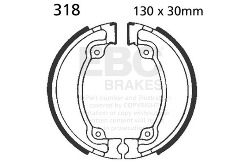 EBC 96-97 Honda CMX 250 C Rebel Rear Left FA-SFA-TT-X Brake Pads