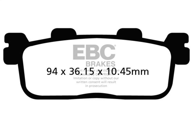 EBC 11-12 KYMCO Street People GT 200i Rear Left/Right Sintered R/HH Brake Pads