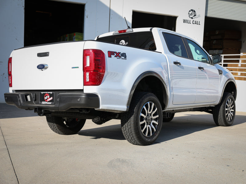 aFe Rebel Series 3in 304 SS Cat-Back Exhaust Side Exit w/ Black Tips 19-20 Ford Ranger L4-2.3L (t)