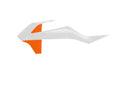 Acerbis 18-24 KTM SX85/ 21-24 GasGas MC85 Radiator Shroud - White/ 16 Orange