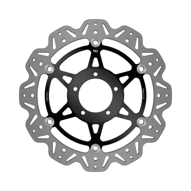 EBC 10-13 Ducati Monster 796 Front Left/Right Vee Floating Black Rotor