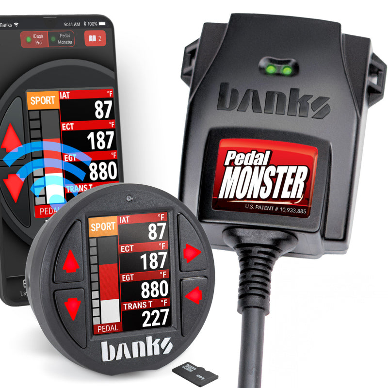 Banks Power Pedal Monster Kit Aptiv GT 150 6 Way w/iDash Data Pro 07.5-19 Chevy 2500/3500 6.6L