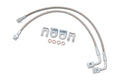 Zone Offroad 07-18 Jeep Wrangler JK Rear 4-6in Stainless Brake Lines