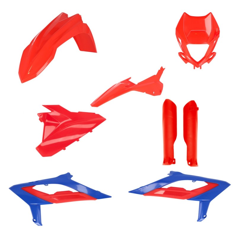 Acerbis 2023 Beta RR 2T 125-480 RR 2T 125RC-480RC Full Plastic Kit - Red/Blue