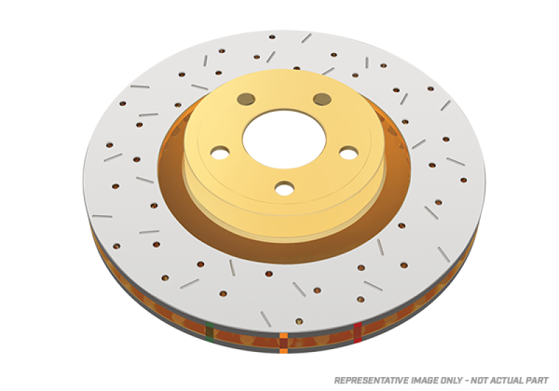 DBA 2011 Dodge Durango (w/350mm Front Rotor) Front 4000 Series Drilled & Slotted Rotor
