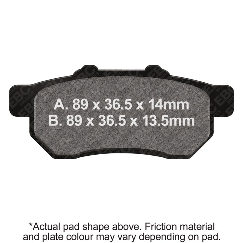EBC 09-13 Honda MUV 700 Big Red Parking Brake Rear Right FA-SFA-TT-X Brake Pads