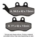 EBC 12-14 AJP PR3 200 Enduro Front Left FA-SFA-X Brake Pads